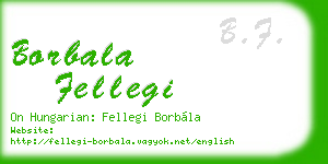 borbala fellegi business card